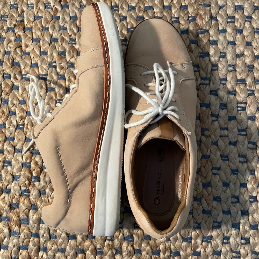 Clarks Leather Casual Sneakers